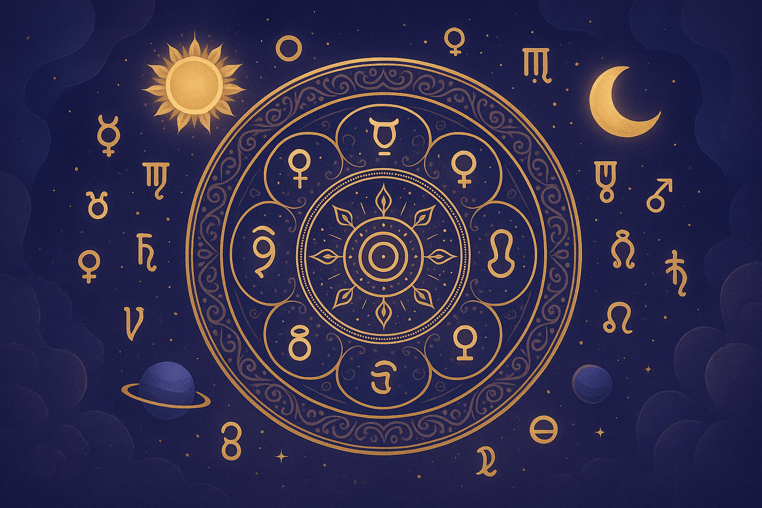Illustration of Vimshottari Dasha cycles in Vedic astrology